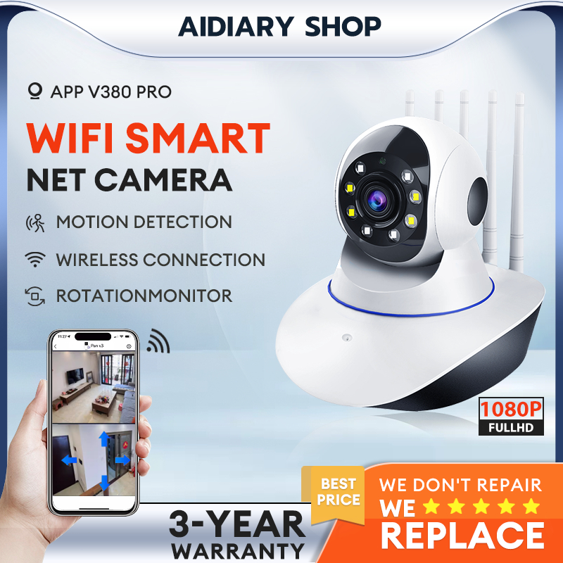 CCTV Wireless IP Camera Wifi Video Auto Tracking Security Camera V380 ...