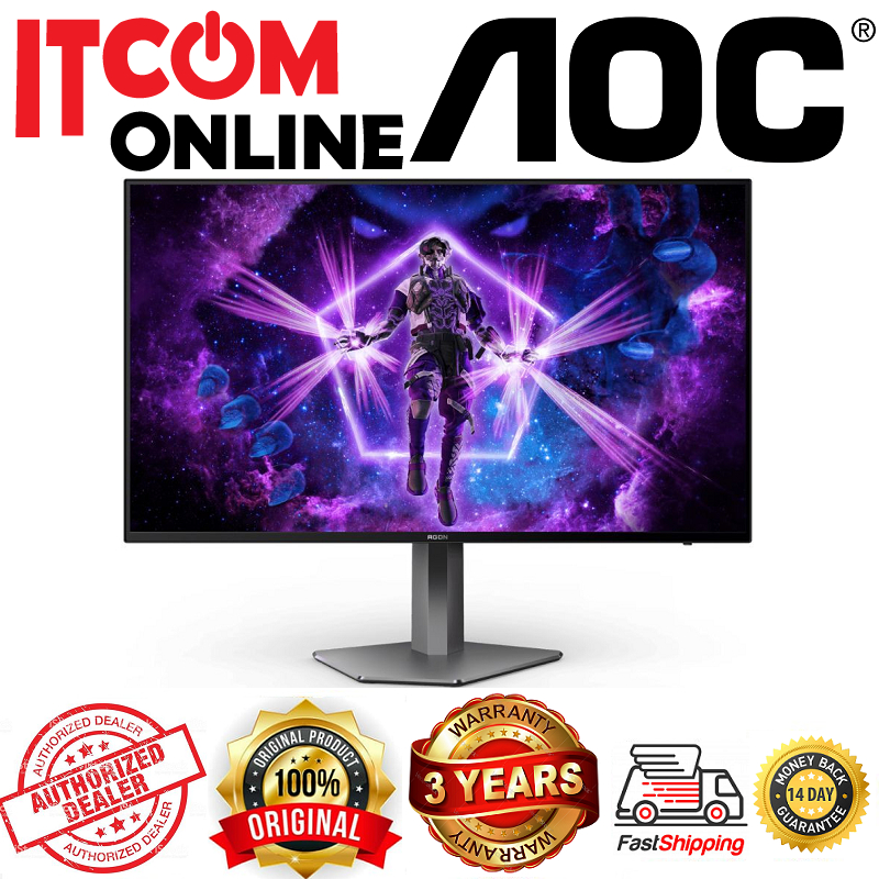 AOC 27'' GAMING OLED MONITOR (AG276QZD 2K) OLED/QHD/0.03MS/DPx2/HDMIx2 ...