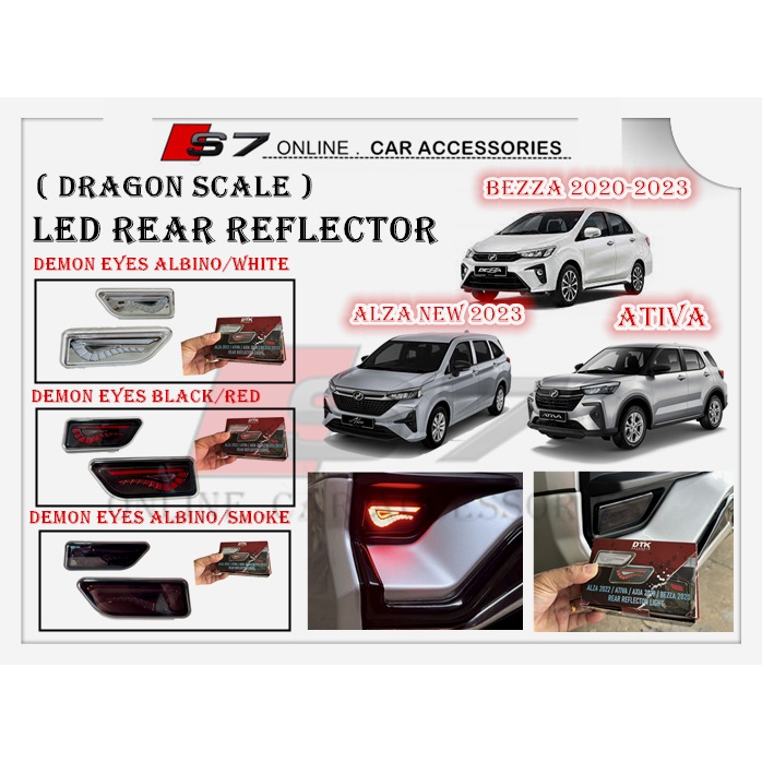 DTK(DETERKIM) DRAGON SCALE DEMON EYES REAR REFLECTOR BEZZA 2020-2023 ...