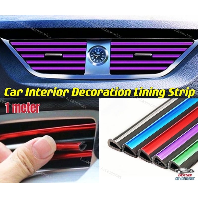1meter Car Lining Strip Car Strip Grid Decoration Line Wire Sticker
