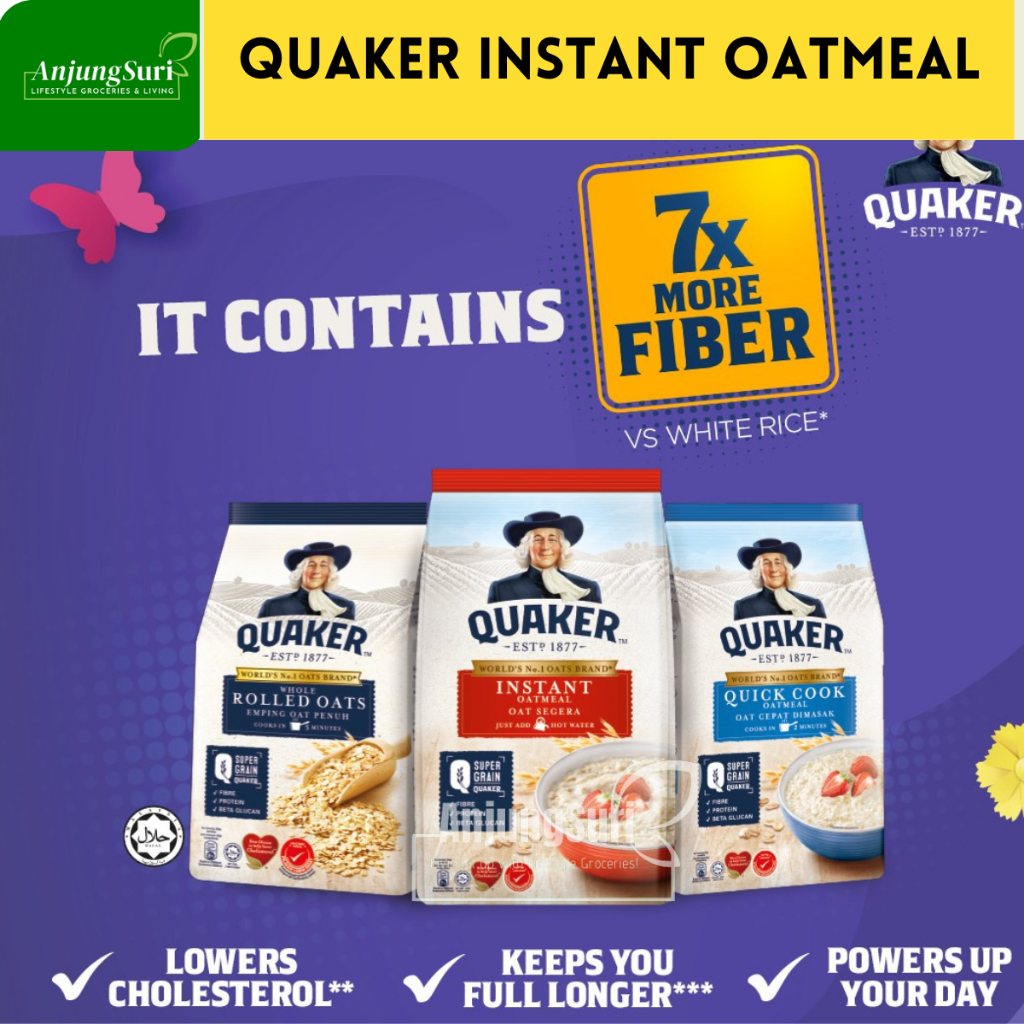 Quaker Instant Oatmeal Quick Cook Multigrain Oat with Beta Glucan