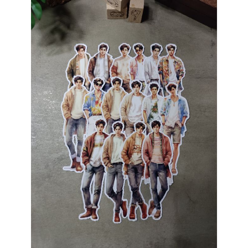 Asian Men Stylish Sticker (150 gsm Glossy Photo Paper Sticker) | Shopee ...