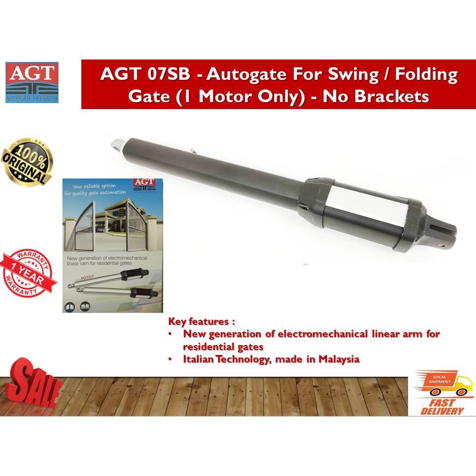 AGT 07SB / AGT 07NB - Autogate For Swing / Folding Gate - 1 Motor Arm ...