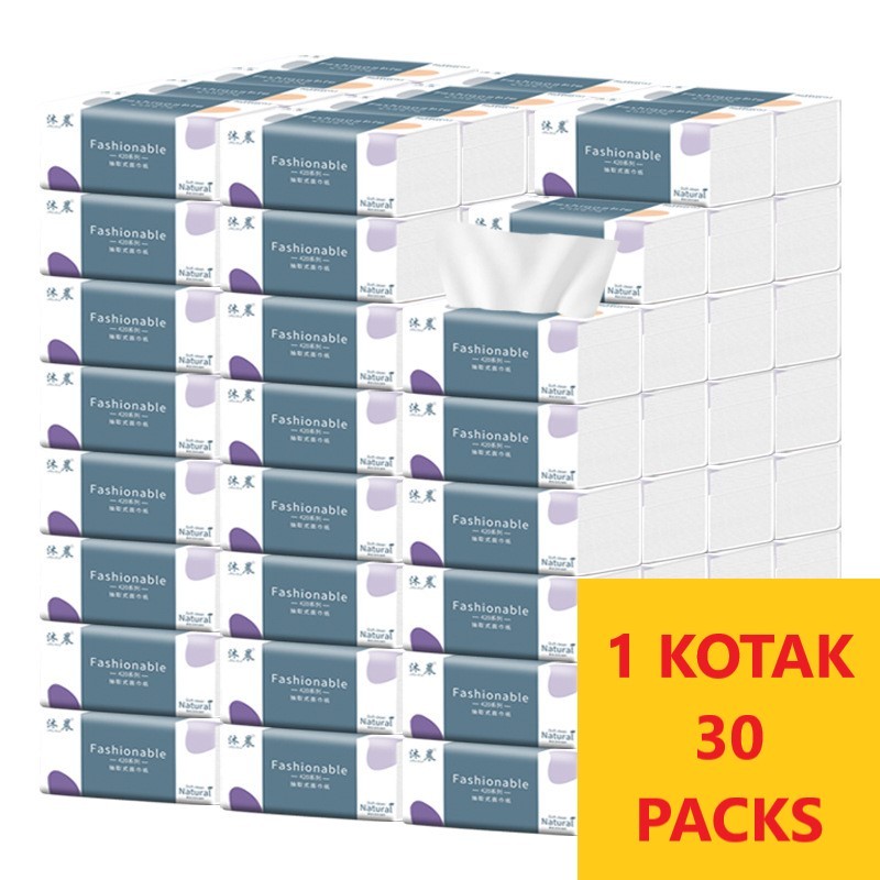 🍁READY STOCK🍁One Carton 30 Packs 84 Pulls 5 Ply Soft Facial Tissue ...