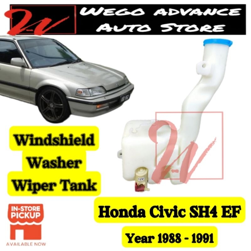 Honda Civic SH3 SH4 EF2 EF Windshield Wiper Washer Water Tank with Pump