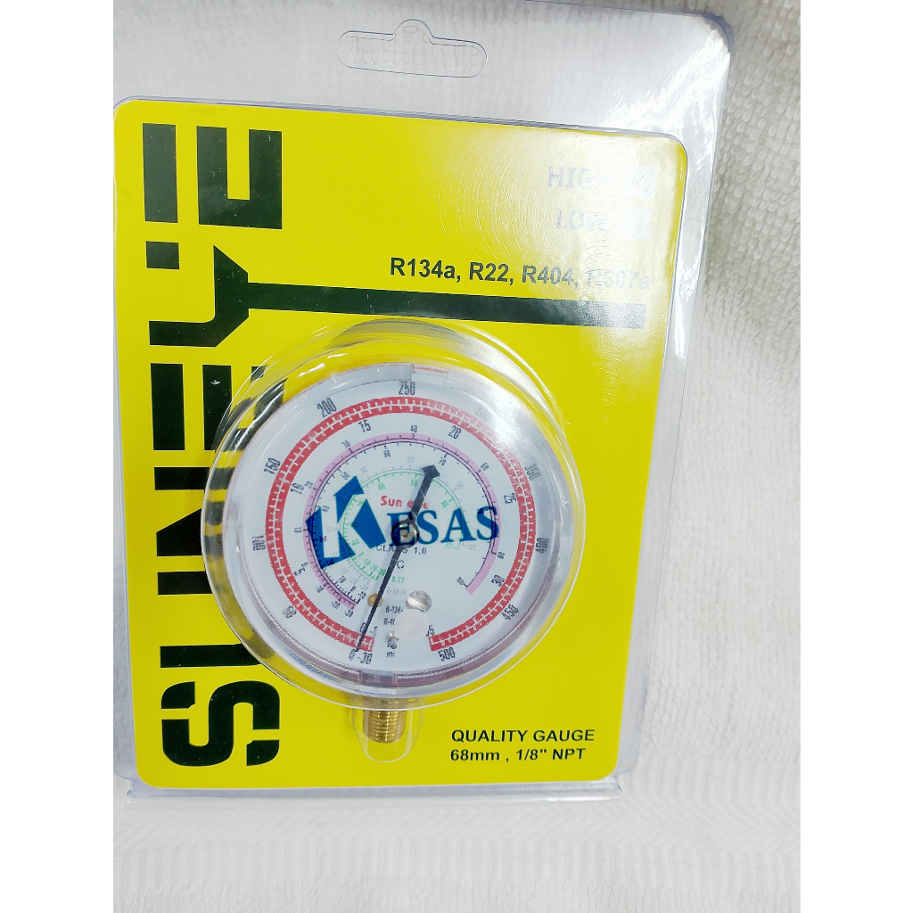 Red Air Conditioner R404/R134A/R22 R12 Refrigerant High Pressure Gauge ...