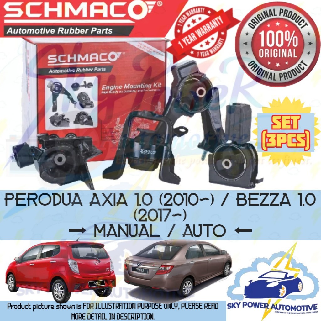 PERODUA AXIA 1.0 (2015-ON) / BEZZA 1.0 (2017~) (AUTO) SCHMACO ENGINE ...