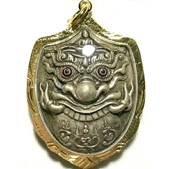 Phra Rahu Om Chan Moon Eater Good Fortune Wealth Protect LP Rare Old ...