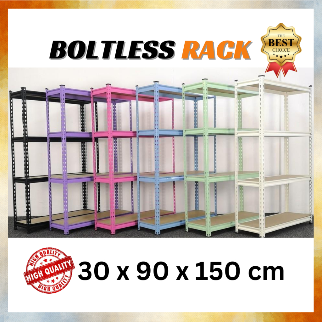 BOLTLESS RACK LEVEL 4 / LIVING / STORAGE / RAK BESI / TIER / LAYER ...
