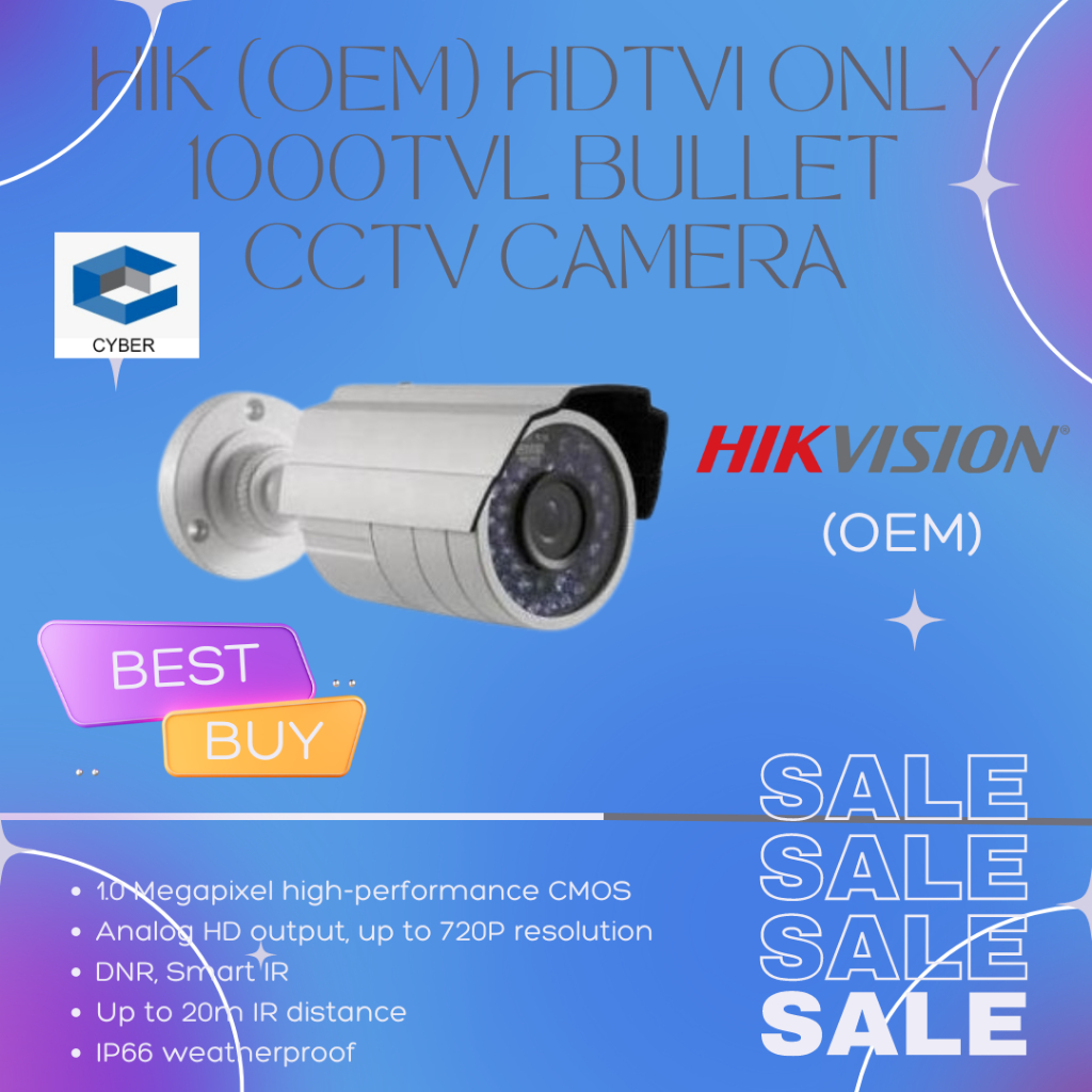 Camera video surveillance HD CCTV 1/3 AS-CH10331SX etanche 34,90