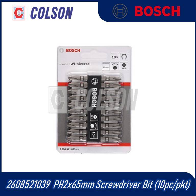 COLSON BOSCH 10pcs Double Ended Screwdriver Bits PH2-65mm - 2608521039 ...