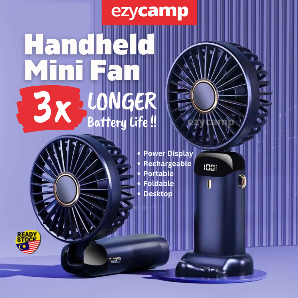 Handheld Mini Fan Portable Rechargeable Cooling fan Camping USB Mobile ...