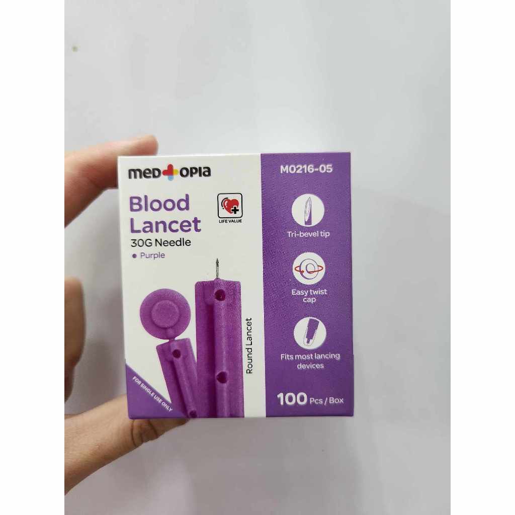 Medtopia Blood Lancet Sterile Round Lancet 30G 100PCS | Shopee Malaysia