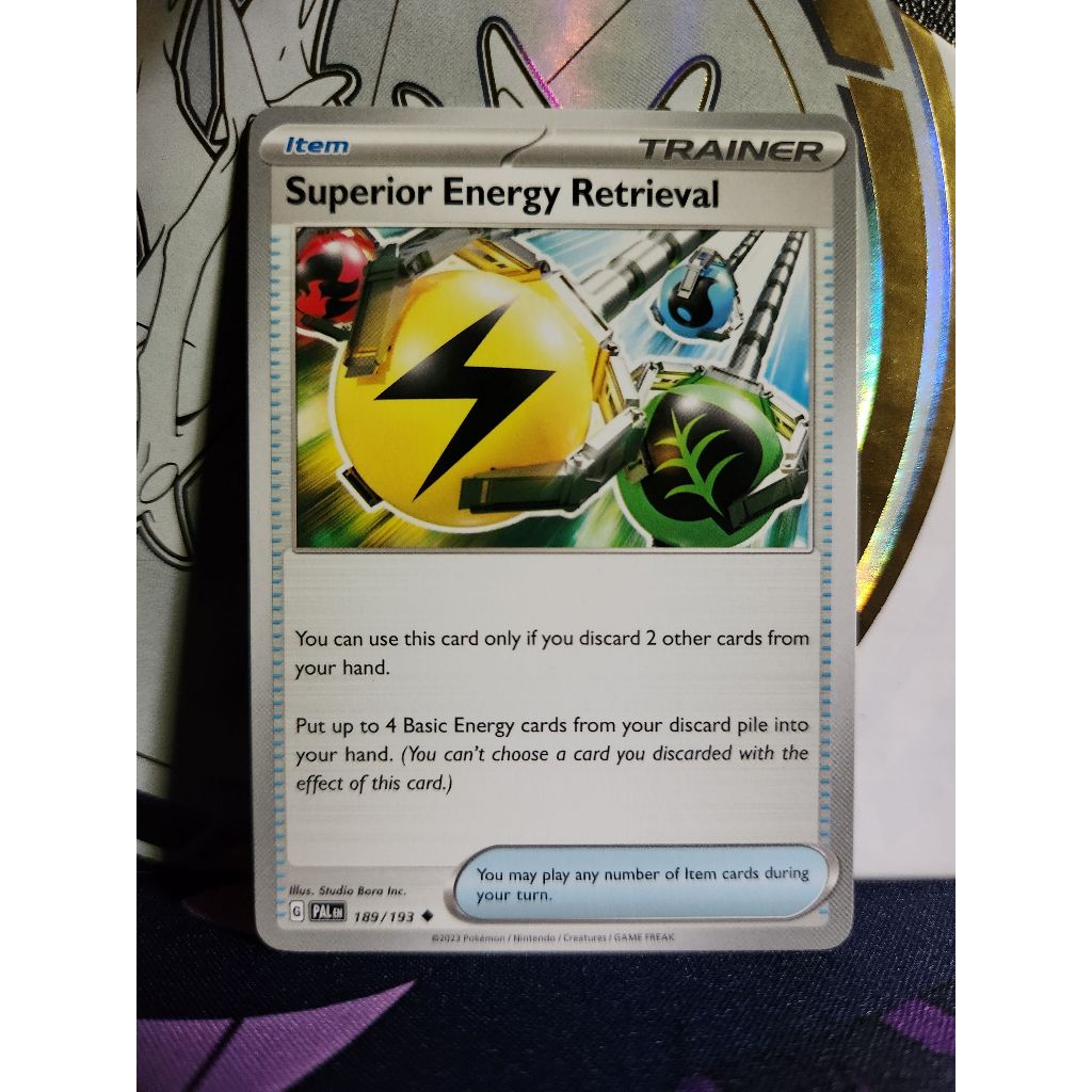 trainer energy retrieval pokemon card value Amazon.com: Superior Energy Retrieval 189/193 - Paldea Evolved - Pokemon  Trainer Card Set main image 1