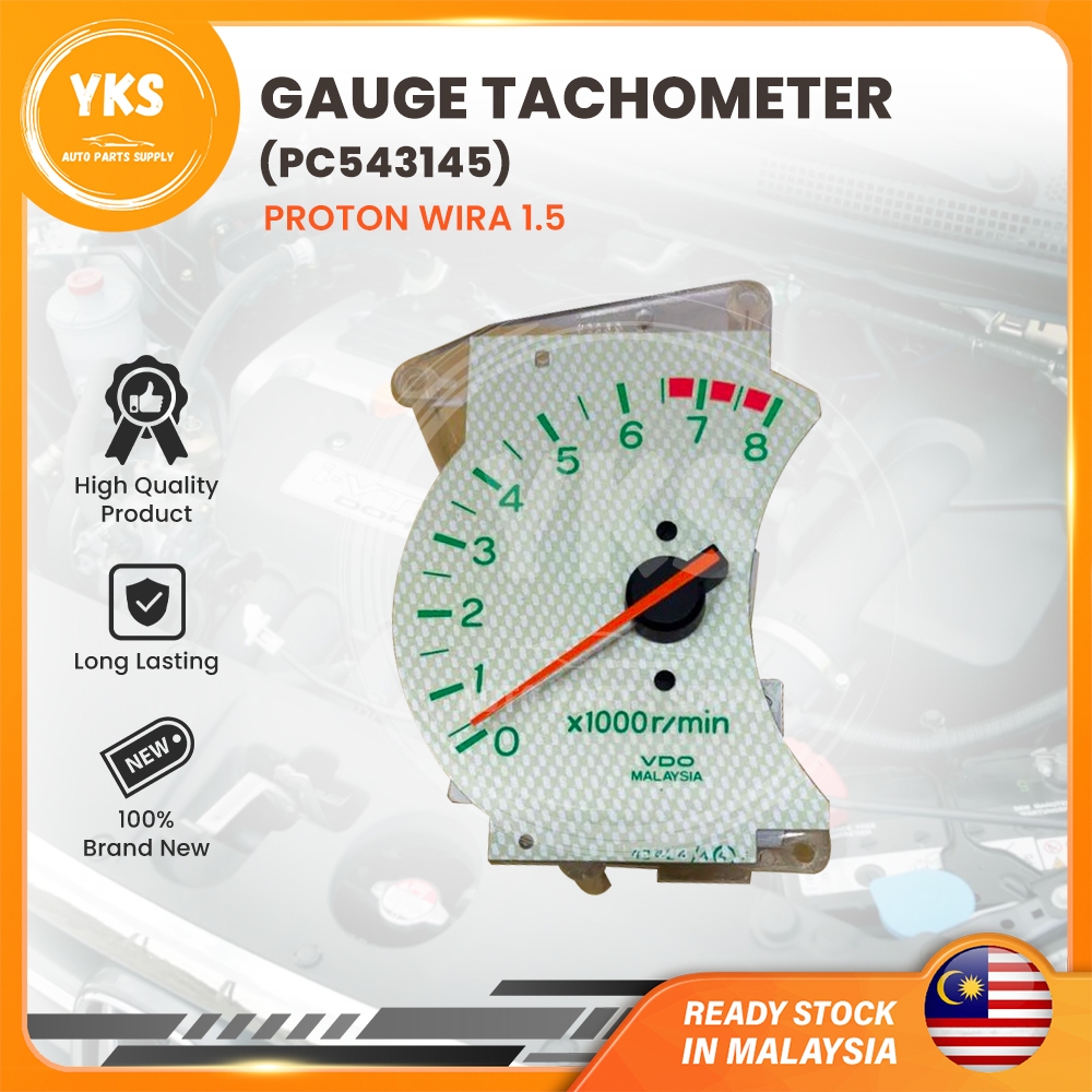 🔥100% NEW ORIGINAL🔥(PC543145) PROTON WIRA 1.5 (AUTO) GAUGE TACHOMETER ...