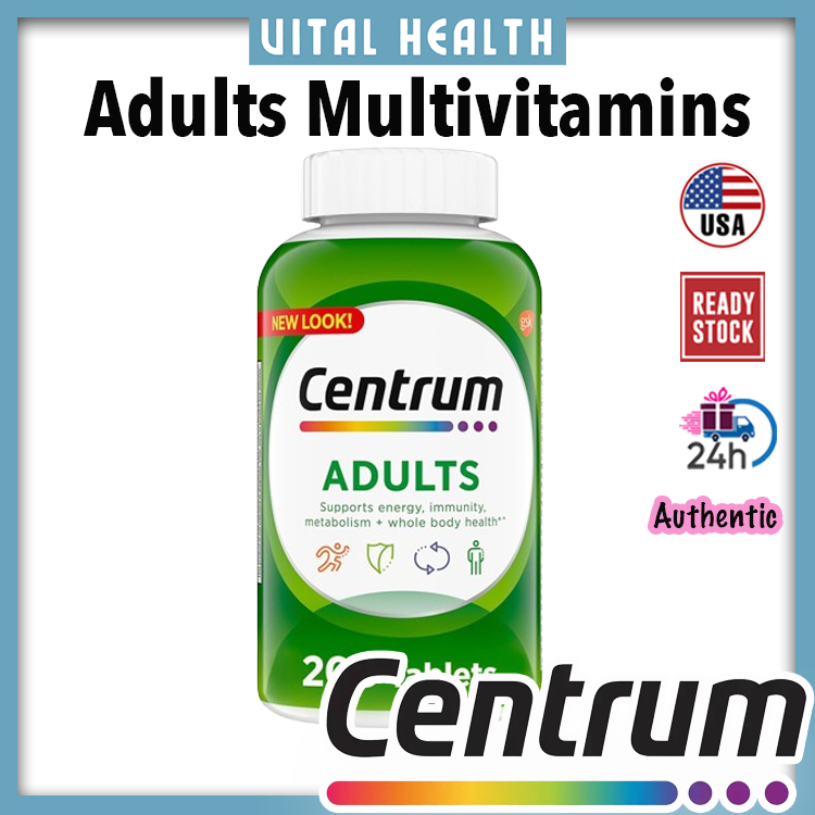 Centrum Adults Multivitamins Multimineral Supplement Antioxidants Zinc Vitamin D3 B