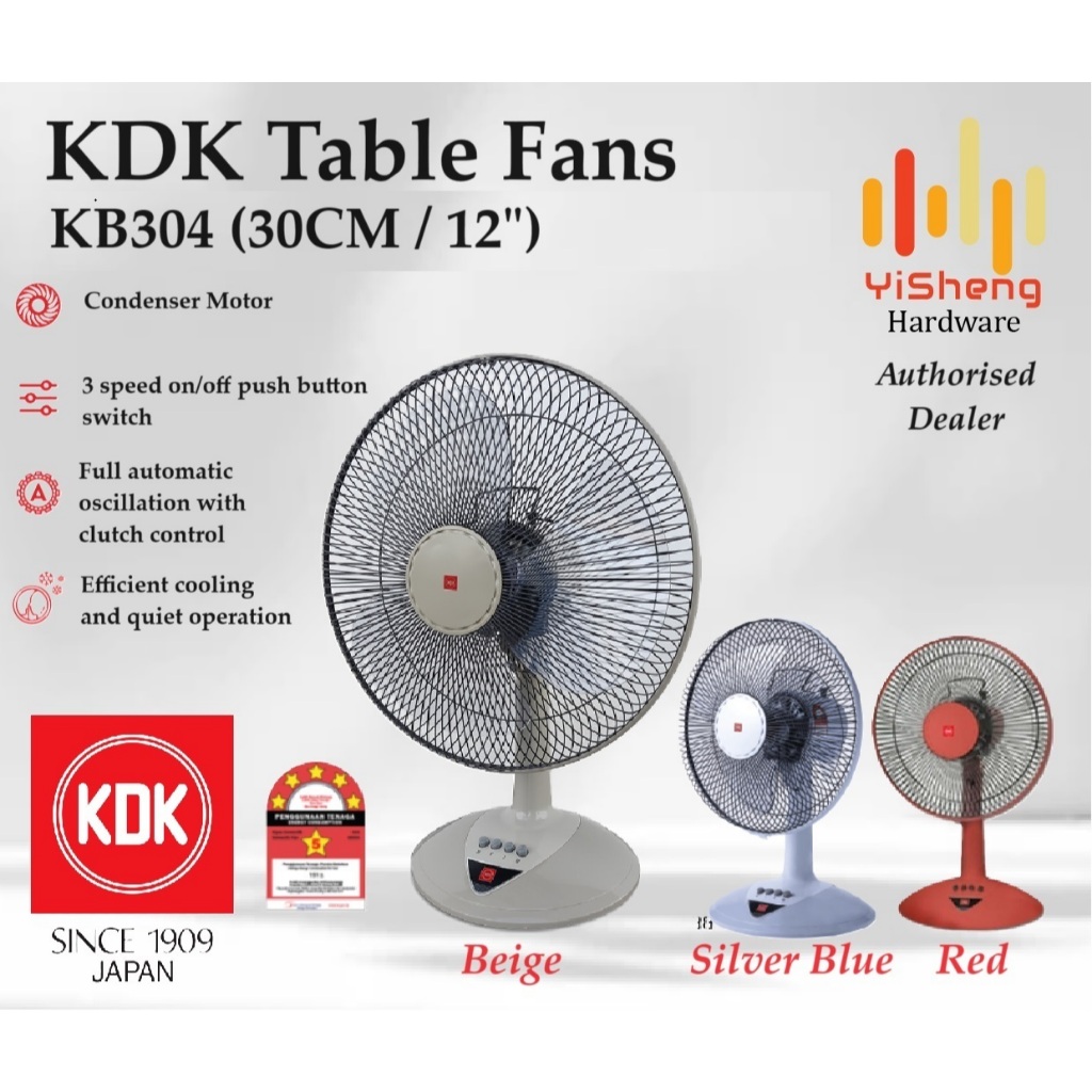 Kdk Cm Table Fans Kb Year Warranty Table Fan Inch