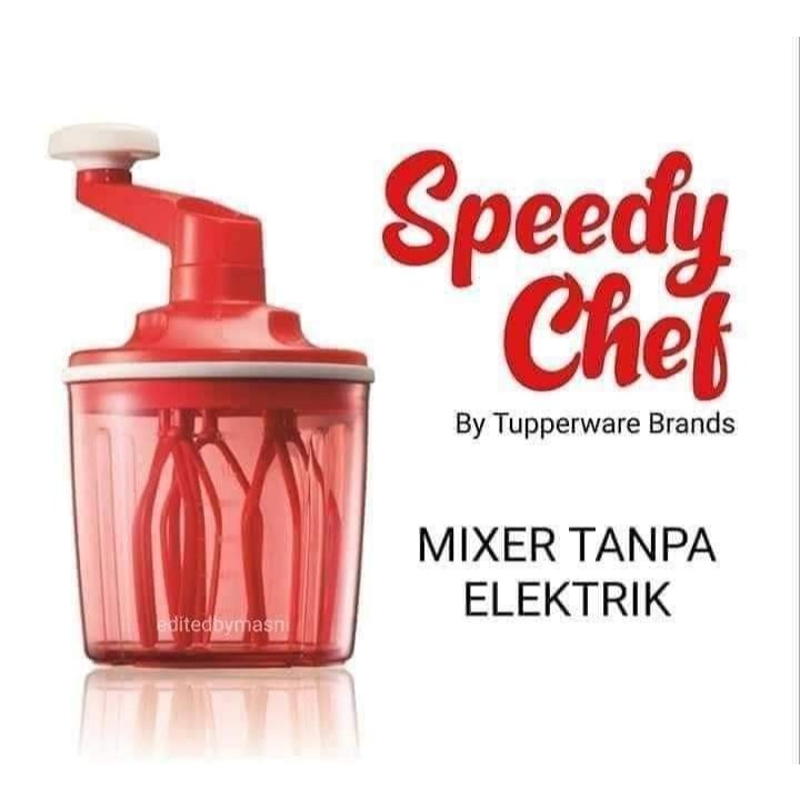 Tupperware Speedy Chef Red Manual Beaters | Shopee Malaysia