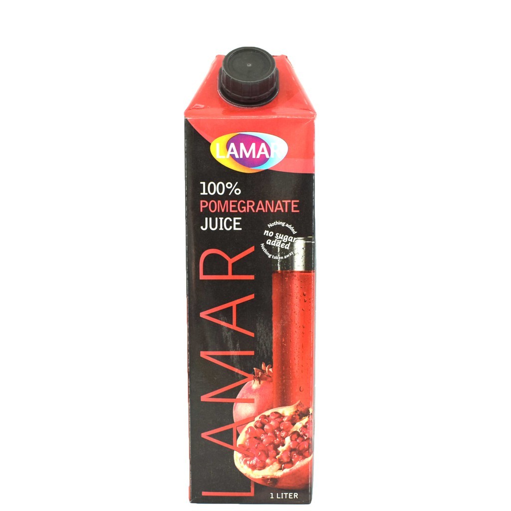 LAMAR 100% Pomegranate Juice 1L /200mL No Sugar Imported From