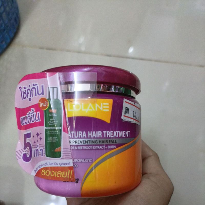 LOLANE NATURA HAIR TREATMENT FOR PREVENTING HAIR FALL (sederhana 250g ...