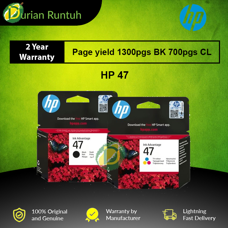 HP 47 Original Ink Cartridge For HP Deskjet 4800 Printer | Shopee Malaysia