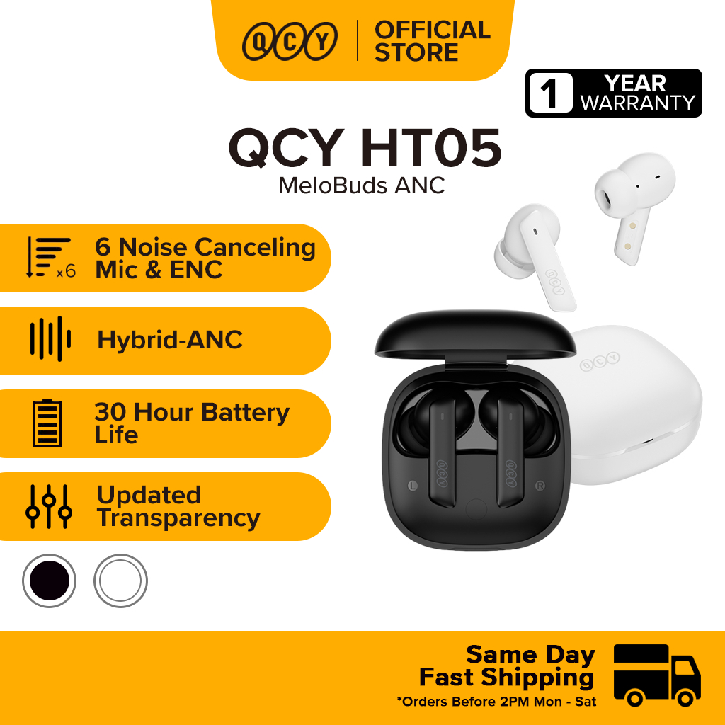 QCY HT05 MeloBuds ANC True Wireless Earbuds TWS earbuds Bluetooth 5.2 ...