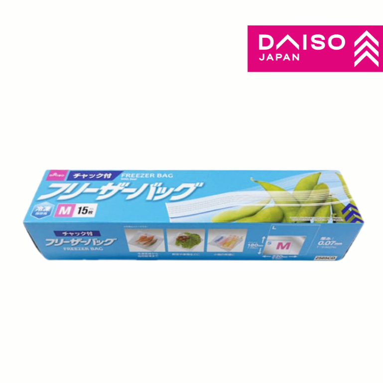 DAISO Freezer Bag With Seal S M L Shopee Malaysia