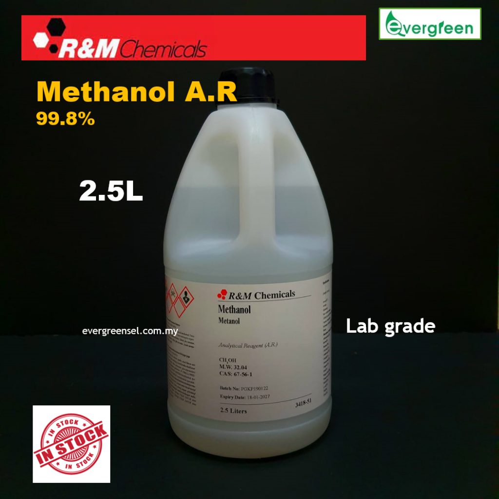 R&M Methanol 99.8% A.R/ACS, 2.5L | Shopee Malaysia