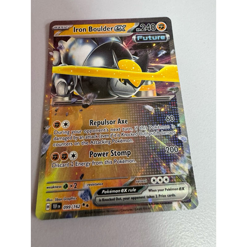 Fighting type - Pokemon Card - Iron Boulder ex 099/162 | Shopee Malaysia