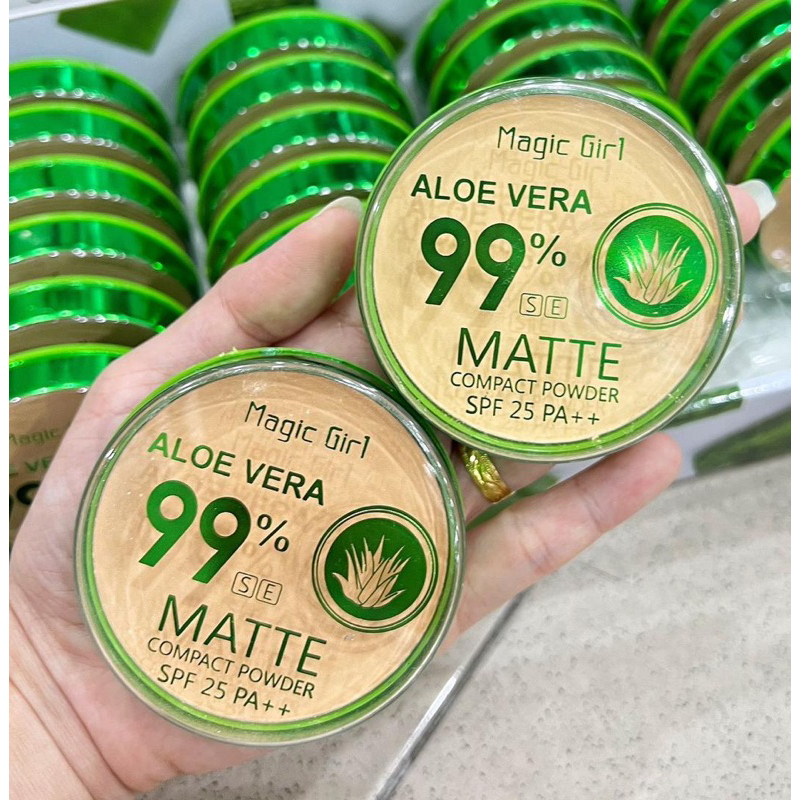magic girl 99% aloe vera compact powder | Shopee Malaysia