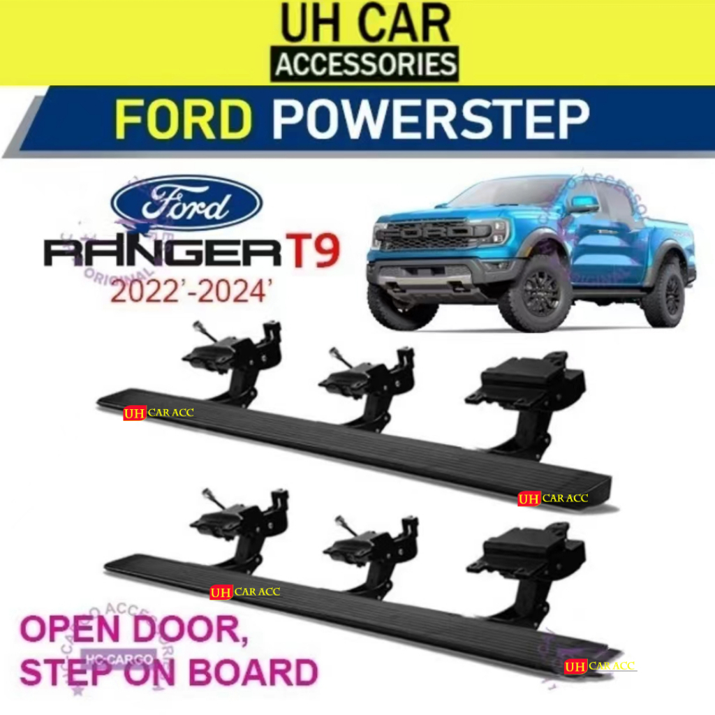Ford Ranger T9 Aluminum Alloy Power Side Steps Retractable Running ...