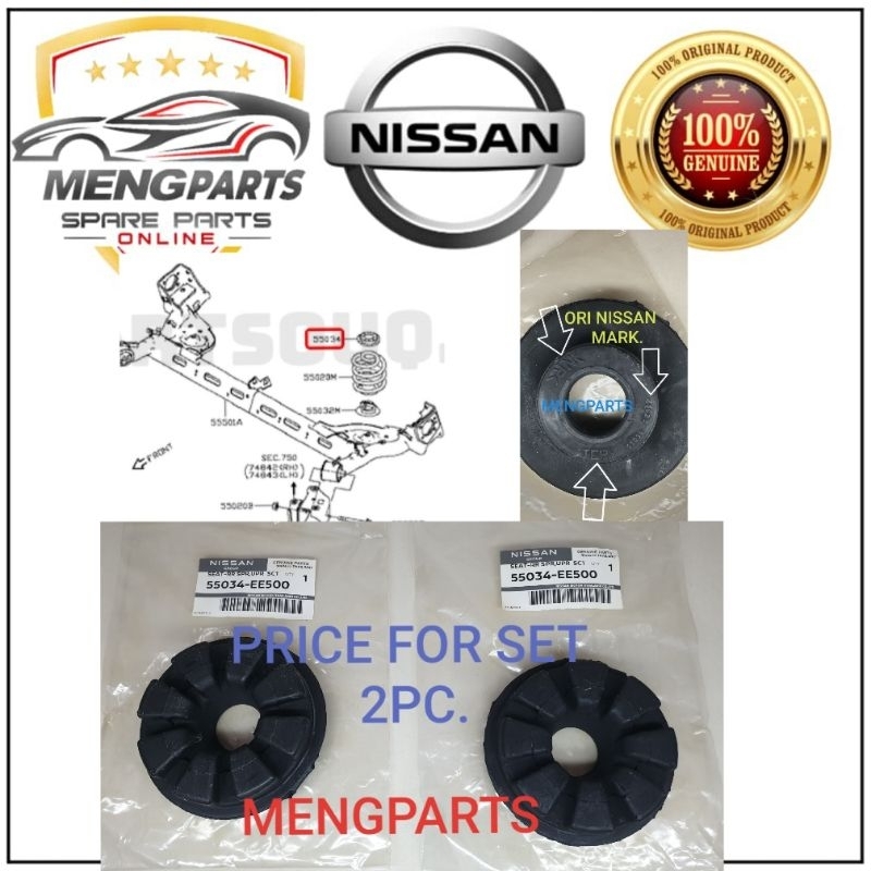 ORIGINAL NISSAN LATIO LIVINA SYLPHY G11L REAR COIL SPRING RUBBER / PAD ...