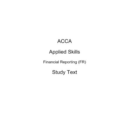 ACCA FINANCIAL REPORTING SYLLABUS 2024 visual data 8