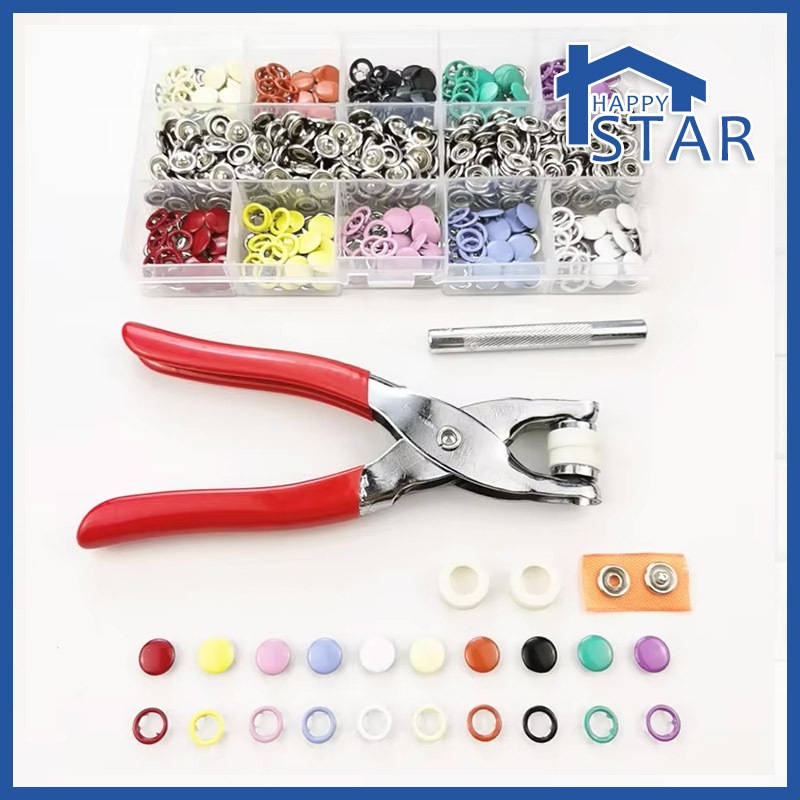 Metal Sewing Prong Rings Buttons Press Studs Pliers Snap Craft ...
