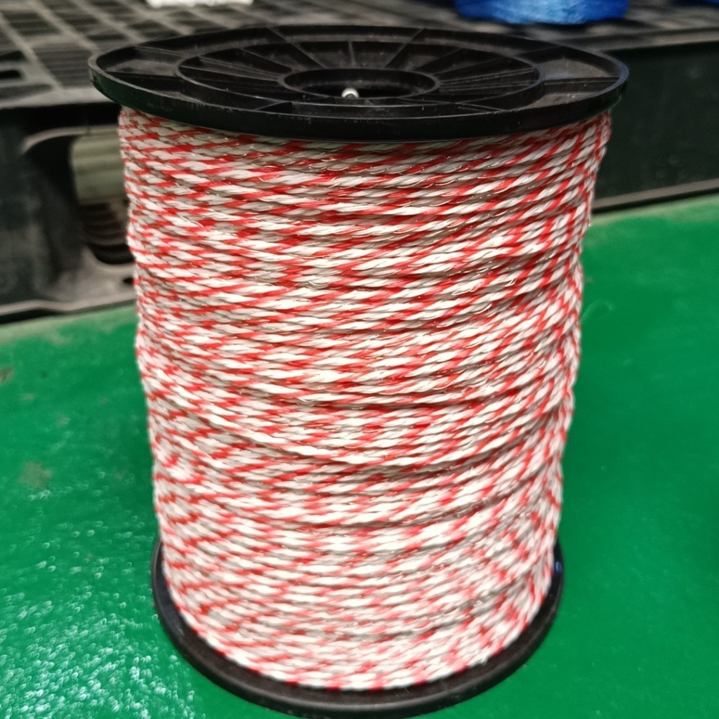 #Ready Stock# Electric Fence Red White Poly Wire Rope With Steel Kawat ...