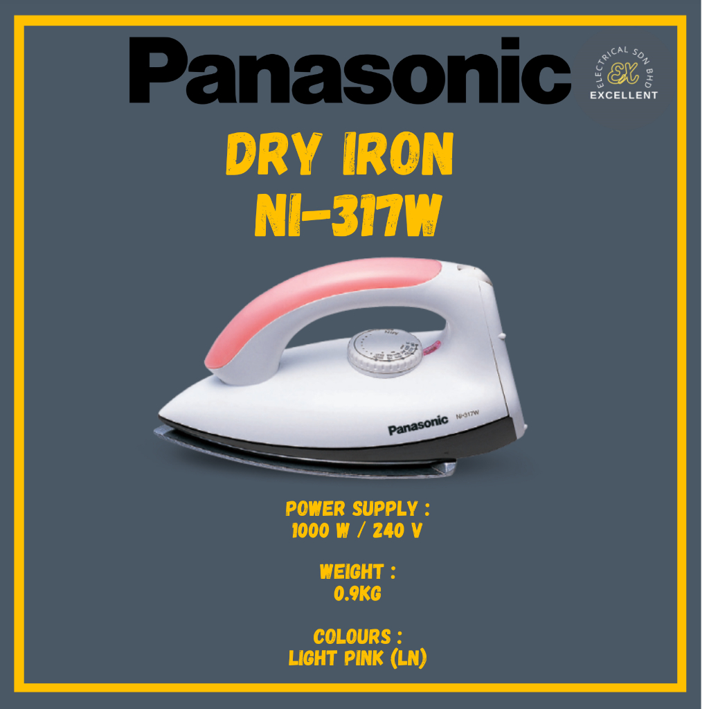 PANASONIC POLISHED DRY IRON I NI-317W-LN | Shopee Malaysia