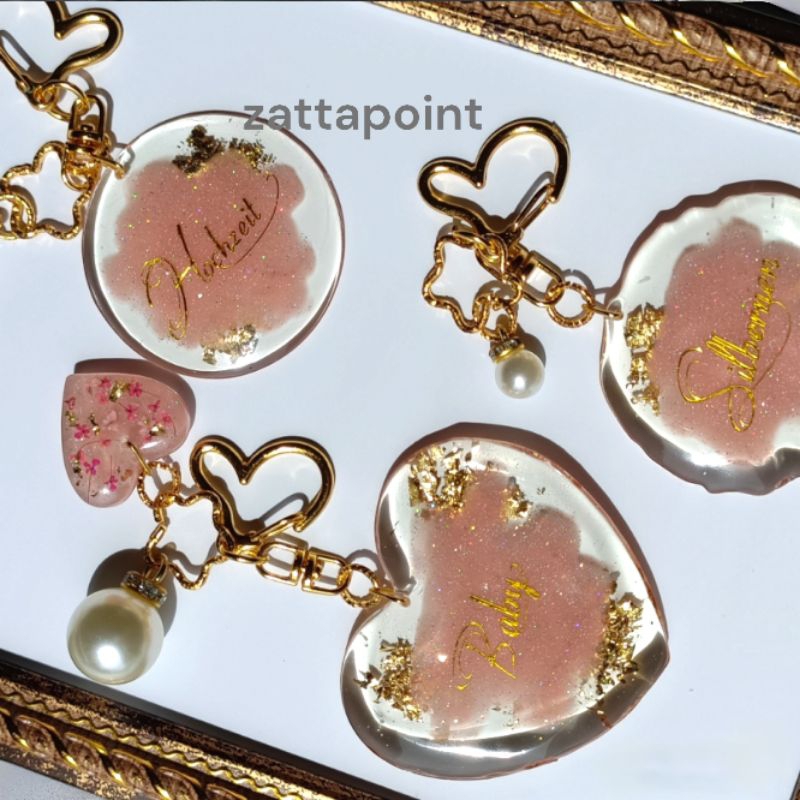 CUSTOM Resin 'Ai' (Love) Keychain Fashion Accessory Handmade - AI ...