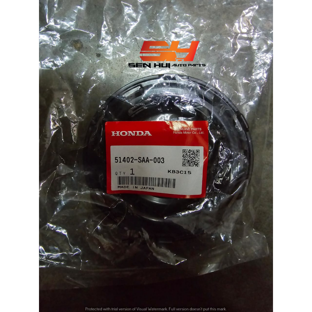 Honda City INSULATOR upper front coil spring 51402-SAA-003 Genuine Part ...