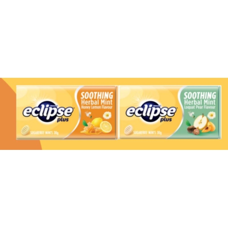 Eclipse Plus SugarFree Mints Halal (Honey Lemon/Loquat Pear) Soothing