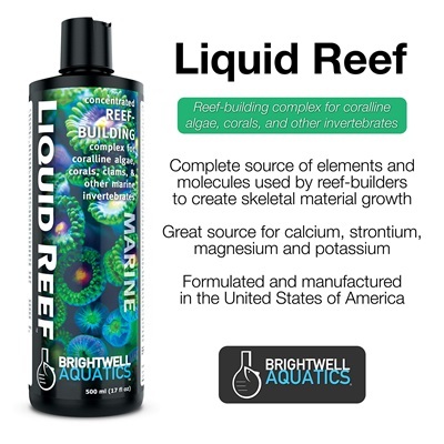 Brightwell Liquid Reef 250ml/500ml [Concentrated Reef Builder for ...