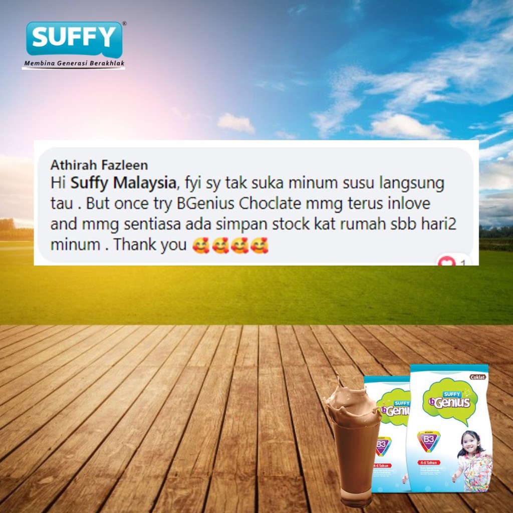 Susu Suffy BGenius Coklat 4-6tahun 900g | Shopee Malaysia