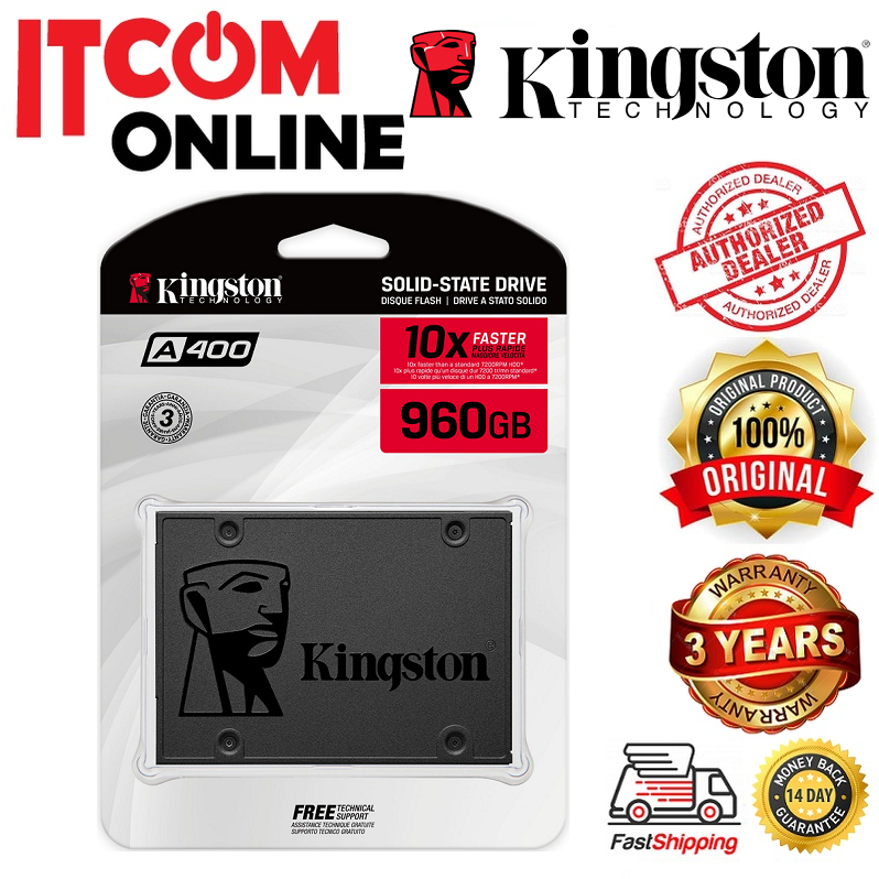 KINGSTON A400 120GB 240GB 480GB 960GB 2.5 SATA SSD SA400S37 120G SA400S37 240G SA400S37 480G SA400S37 960G Shopee Malaysia
