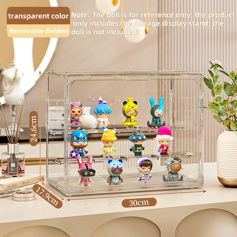 Blind Box Display Cabinet Acrylic Organizer Rack Transparent Display ...