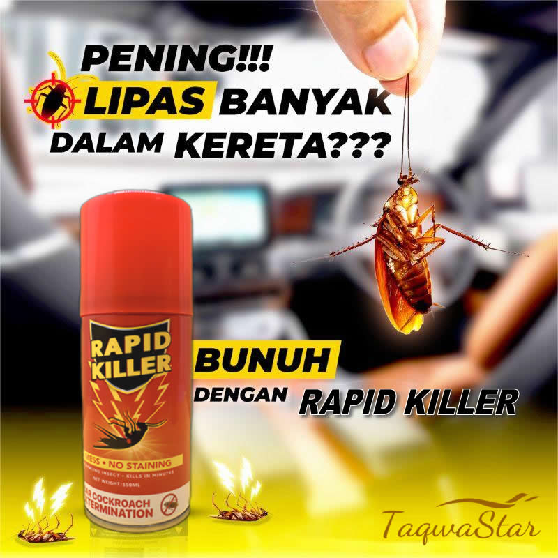 Spray Lipas dalam kereta Cockroach Killer UBAT LIPAS KERETA RAPID ...