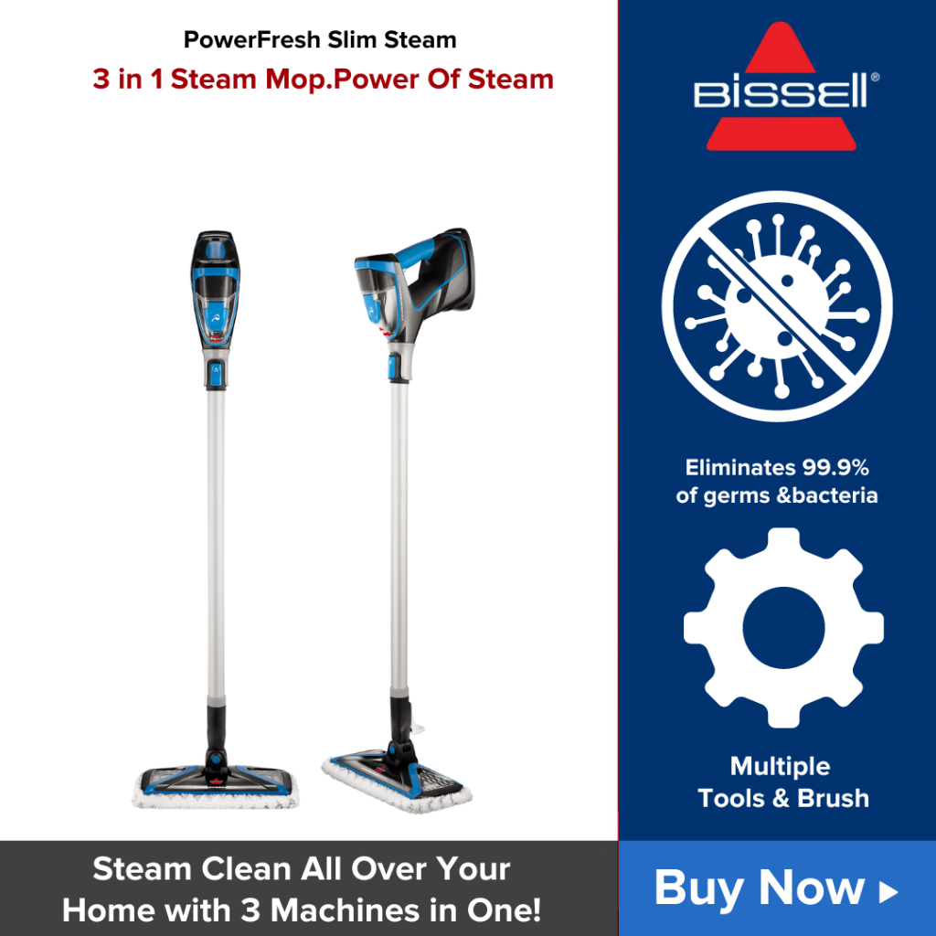 Bissell PowerFresh Slim 3-In-1 Steam Mop Stick 12A | Shopee Malaysia