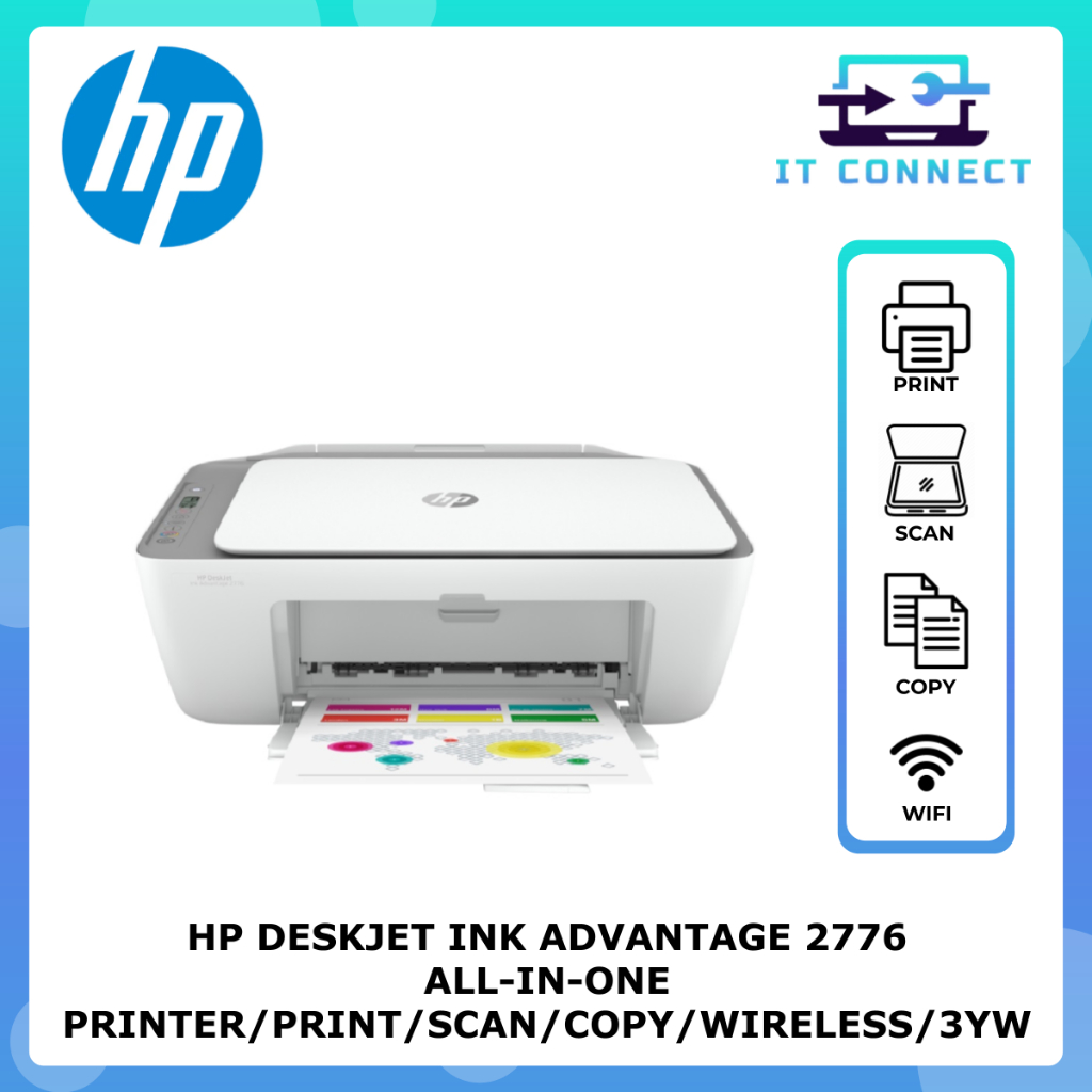 HP DESKJET INK ADVANTAGE 2776 / 2875 ALL-IN-ONE PRINTER/PRINT/SCAN/COPY ...