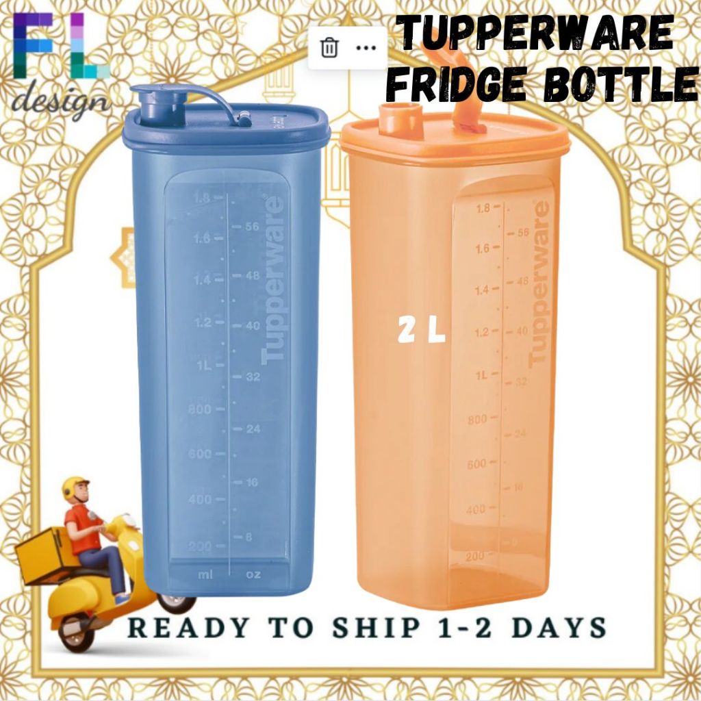 Tupperware Fridge Water Bottle 2L Airtight Liquid Tight | Shopee Malaysia