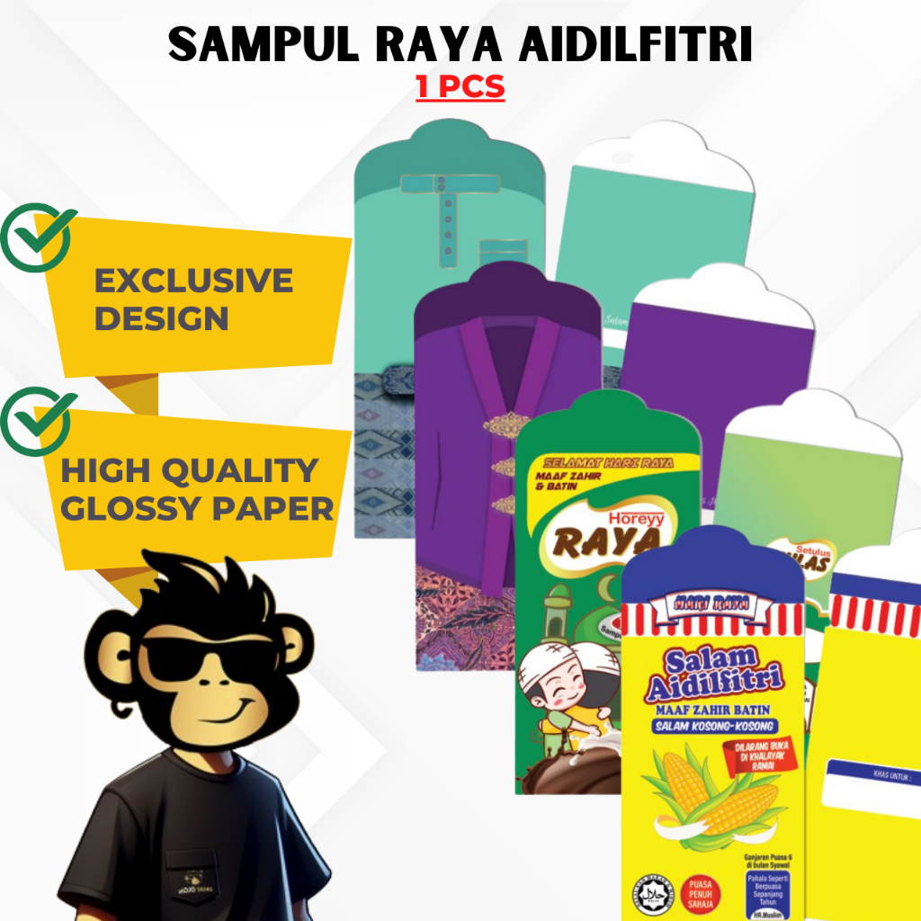 MOJOSKINS 1 PC Sampul Duit Raya 2024 Exclusive Sampul Raya Murah Sampul ...