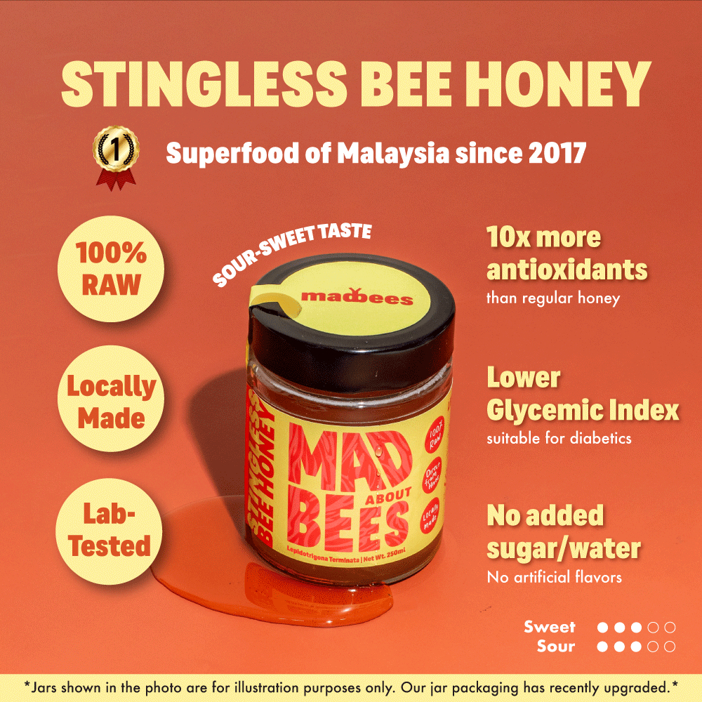 Madbees Stingless Bee Honey, Madu Kelulut Asli, 银峰蜜 Lepidotrigona ...