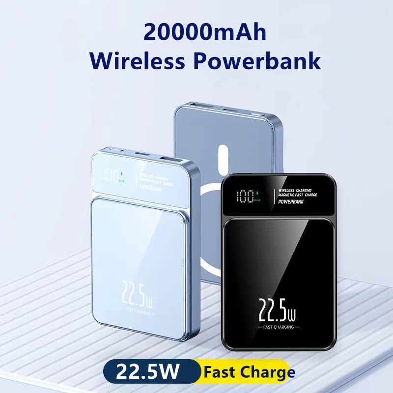 20000mah Magnetic Wireless Power Bank Qi Wireless Charger